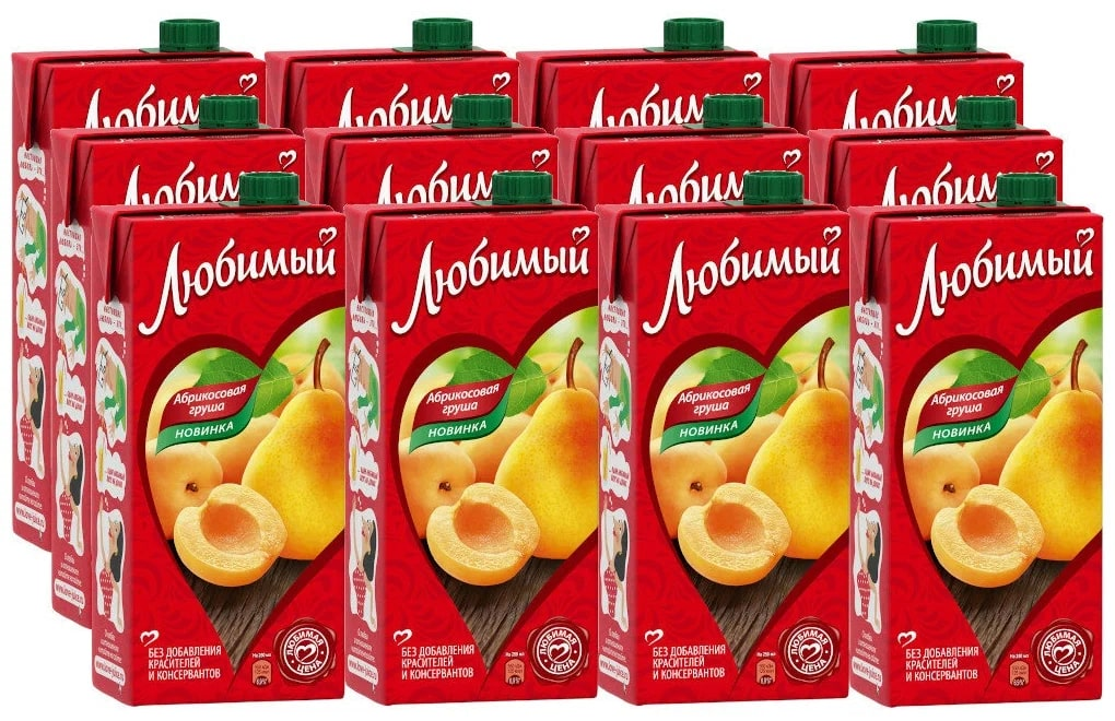 Изображение товара Напиток сокосодержащий Любимый Абрикосовая груша, 950мл x 12 шт Изображение товара Напиток сокосодержащий Любимый Абрикосовая груша, 950мл x 12 шт