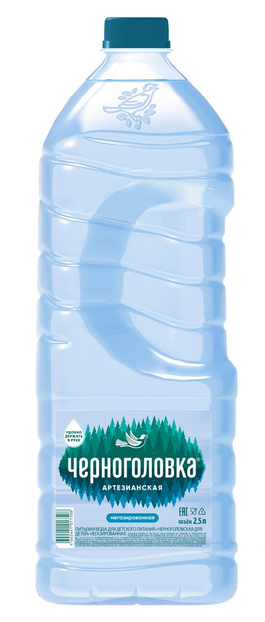 Вода ЧЕРНОГОЛОВКА негазированная, 2,5л