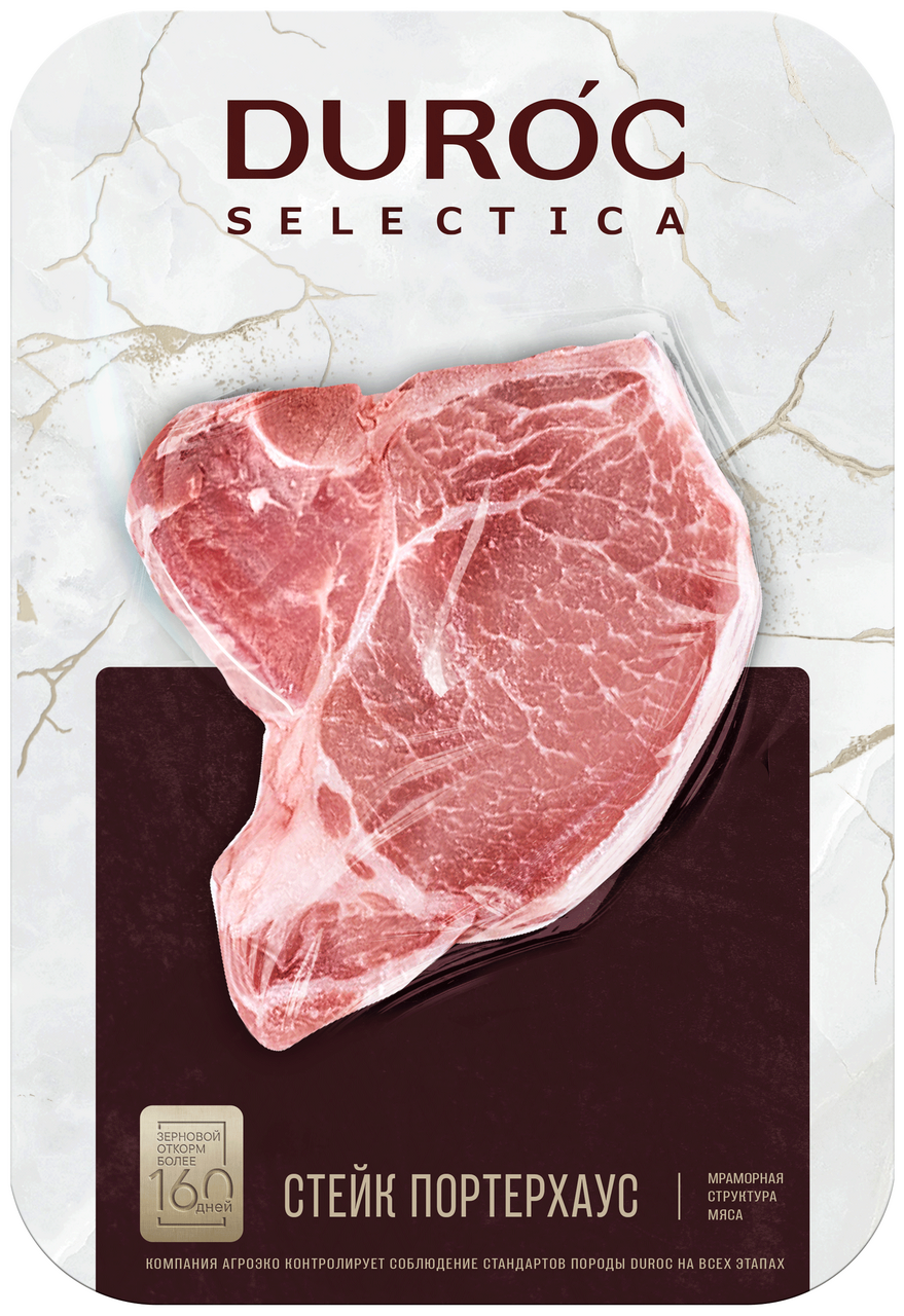 Изображение товара Стейк АгроЭко Портерхаус Duroc охлажденный, 360г