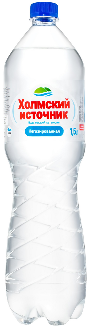 Вода Холмский источник артезианская негазированная, 1.5л
