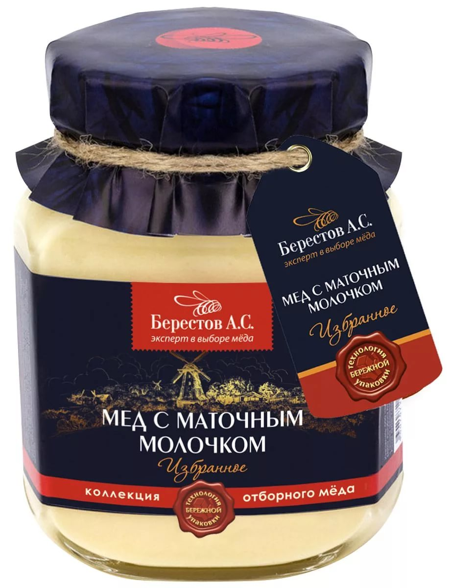 Мед с маточным молочком БЕРЕСТОВ А.С., 500г купить с доставкой на дом ...