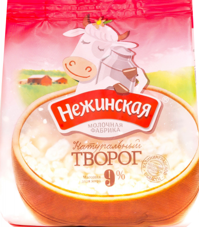 Творог Нежинская МФ 9%, 200г