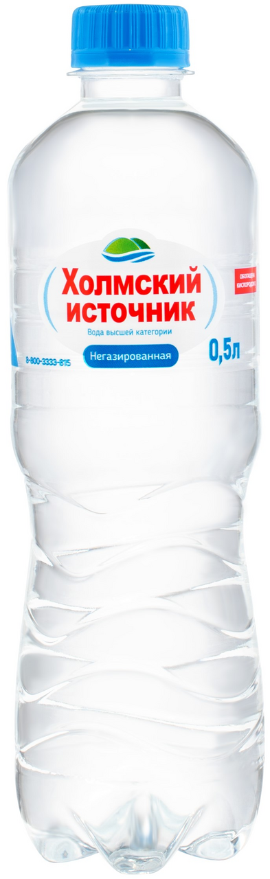 Вода Холмский источник артезианская негазированная, 500мл