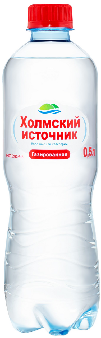 Вода Холмский источник артезианская газированная, 500мл