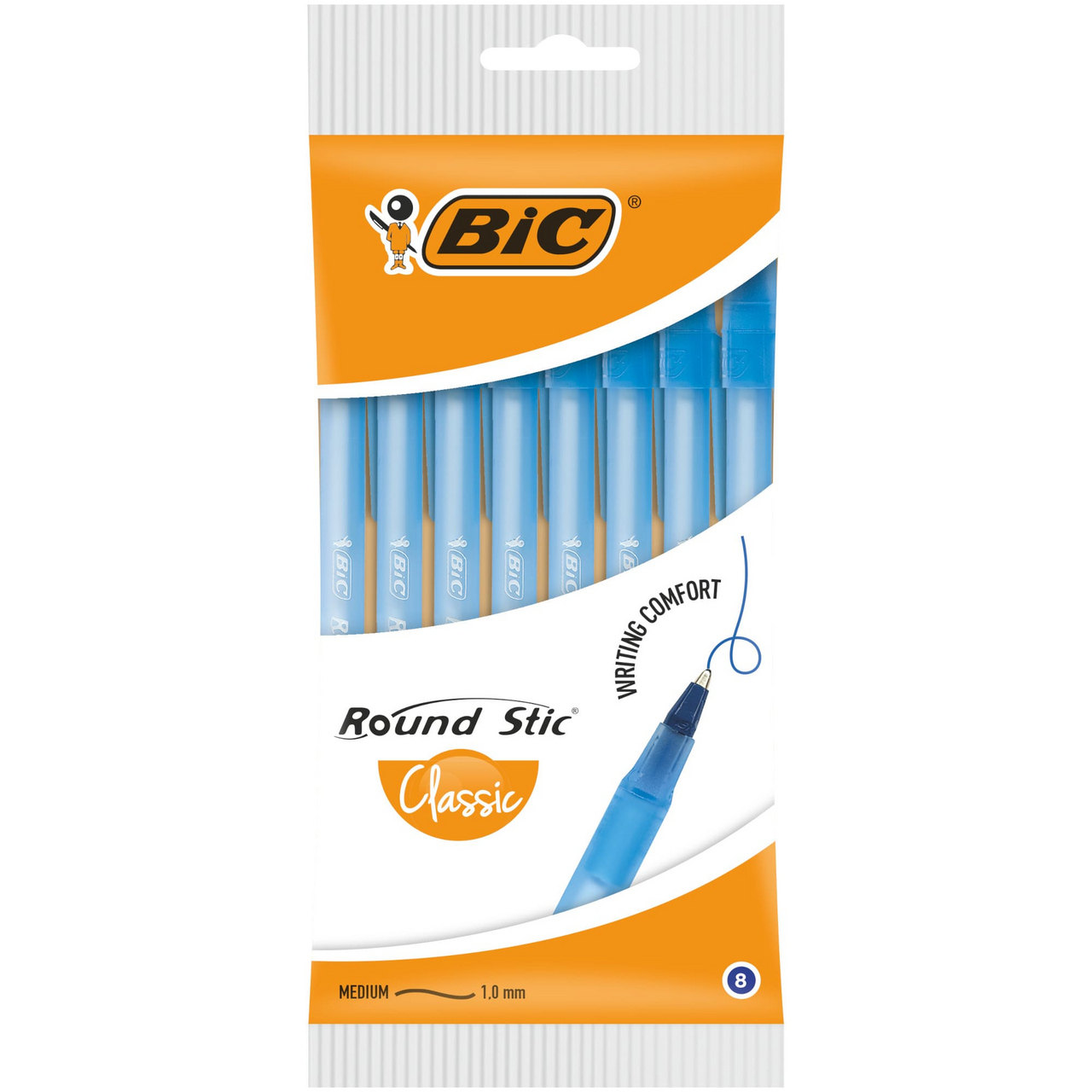 Изображение товара Ручки шариковые BIC Round Stic Classic синие, 8шт