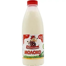 Молоко Пестравка Российское пастеризованное 3.2%, 930мл