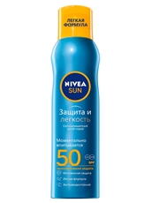 Спрей солнцезащитный Nivea Sun Защита и прохлада освежающий SPF50, 200мл