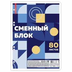Блок сменный для тетрадей Academy Style А5 60г, 80 листов