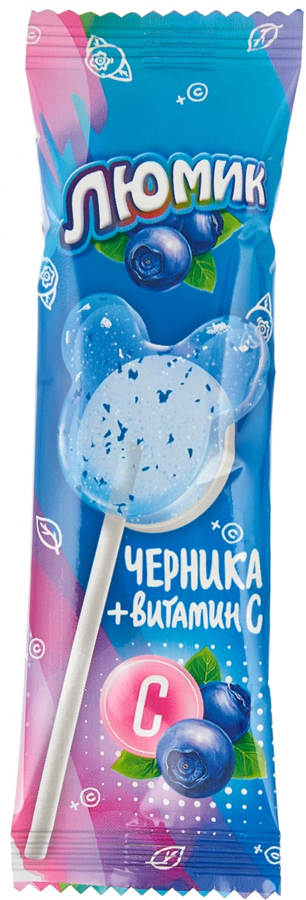 Карамель Люмик клубника, черника и киви с витамином С, 8г