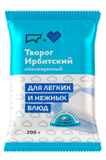 Творог Ирбитский молочный завод Ирбитский обезжиренный, 200г