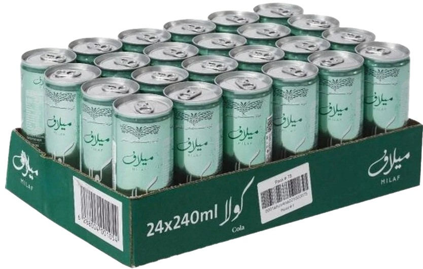 Напиток Milaf Кола финиковый экстракт газированный, 240мл x 24 шт