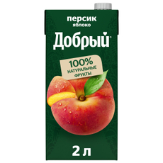 Нектар Добрый Персик-Яблоко, 2л
