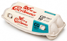 Яйцо куриное Сметанино выбирай родное Столовое С0 яркий желток, 10шт