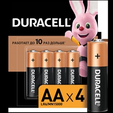 Батарейки Duracell LR6 AA, 4шт