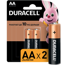 Батарейки Duracell LR6 AA, 2шт