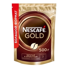 Кофе Nescafe Gold растворимый сублимированный, 500г х 12 шт