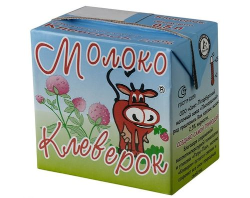 Изображение товара Молоко Клевер ультрапастеризованное 2.5%, 500мл