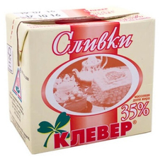 Сливки Клевер 35%, 500г