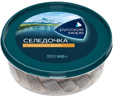 Сельдь Русское море филе-кусочки с ароматом дыма, 500г