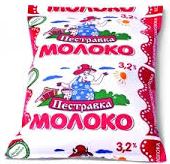 Молоко Пестравка ультрапастеризованное 3.2%, 900г