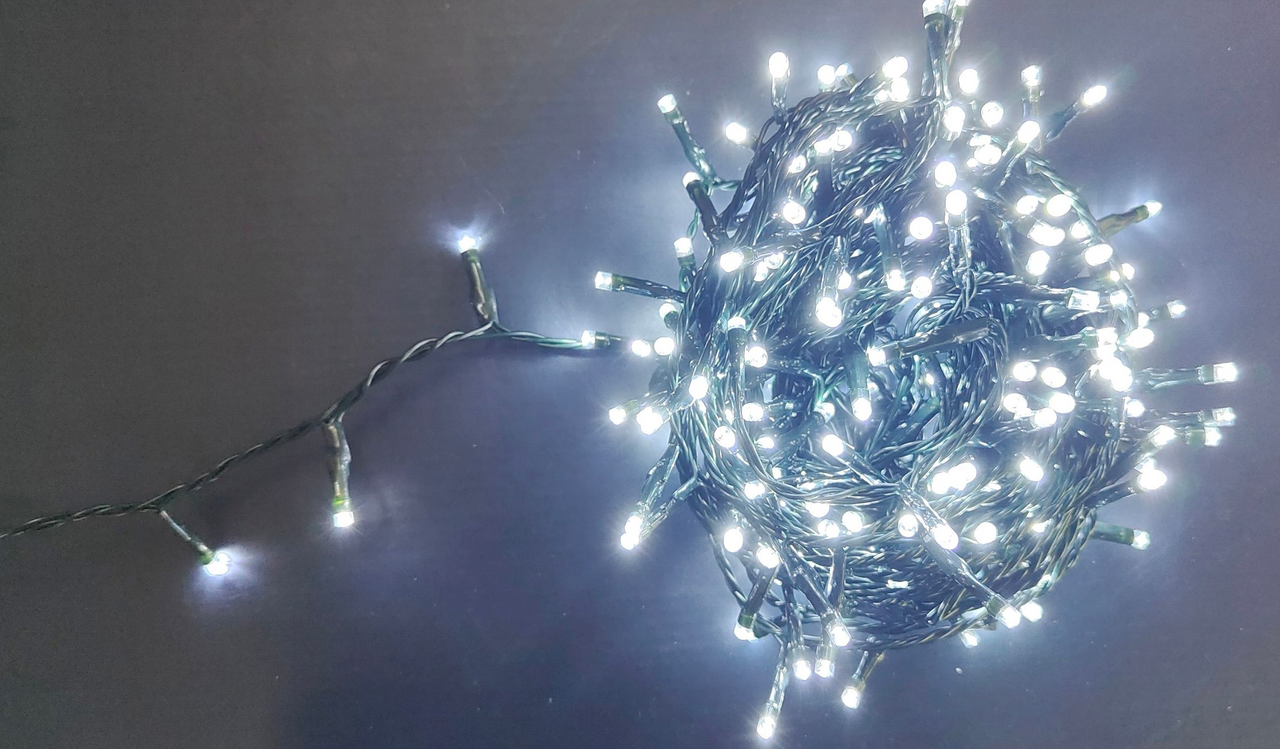 Tarrington House Электрогирлянда нить 400Led холодный белый, 20м