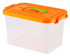 Контейнер с крышкой Полимербыт пластиковый 6.5л, 31 х 20 х 18см