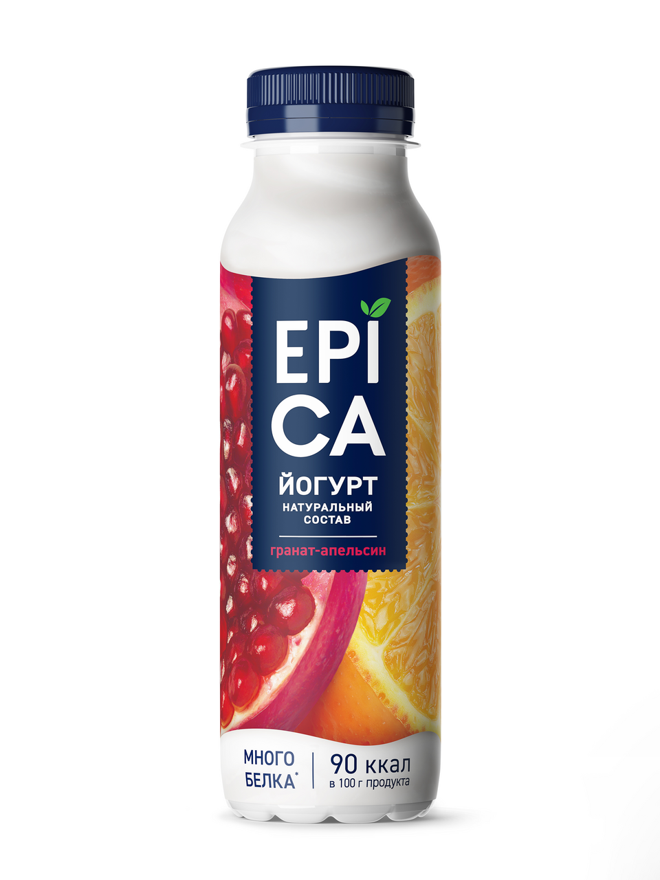 Йогурт питьевой EPICA гранат-апельсин, 290г