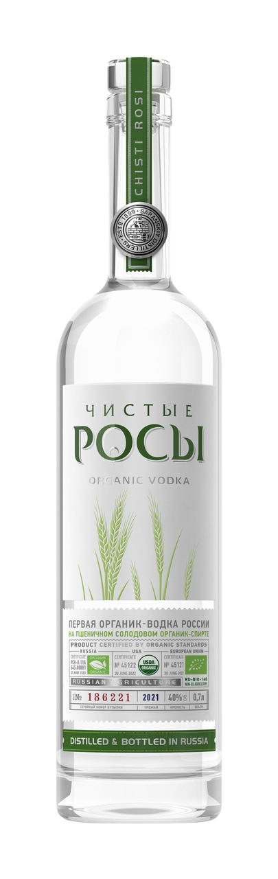 ВодкаЧистыеРосыOrganic,0.7л