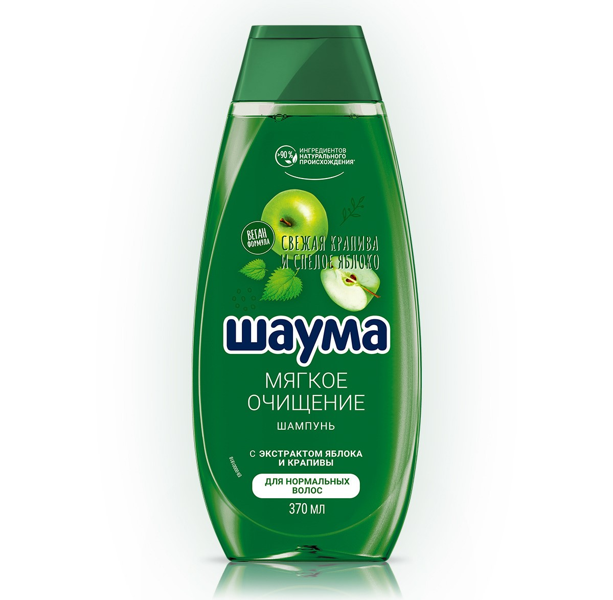 Изображение товара Шампунь Шаума Мягкое Очищение для нормальных волос 370мл гипоаллергенный натуральный уход