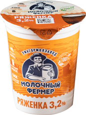 Ряженка Молочный фермер 3.2%, 400г