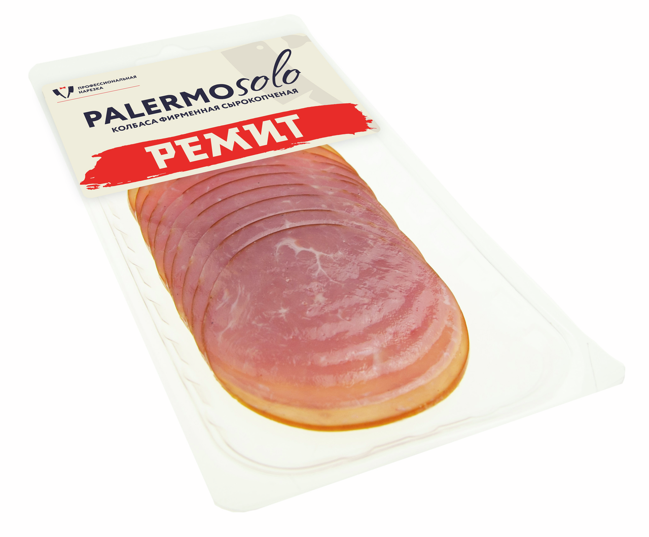Колбаса Ремит Palermosolo сырокопченая нарезка, 100г