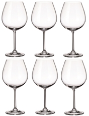 Набор бокалов для красного вина Crystal Bohemia Colibri, 650мл х 6шт