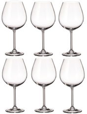 Набор бокалов для красного вина Crystal Bohemia Colibri, 650мл х 6шт