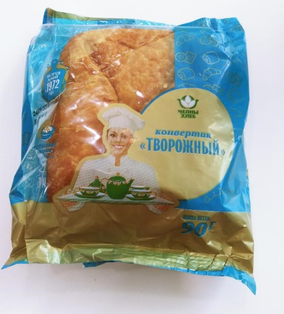 Конвертик Челны-хлеб творожный, 90г