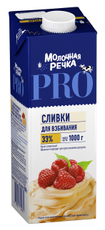 Сливки Молочная речка ультрапастеризованные 33%, 1кг