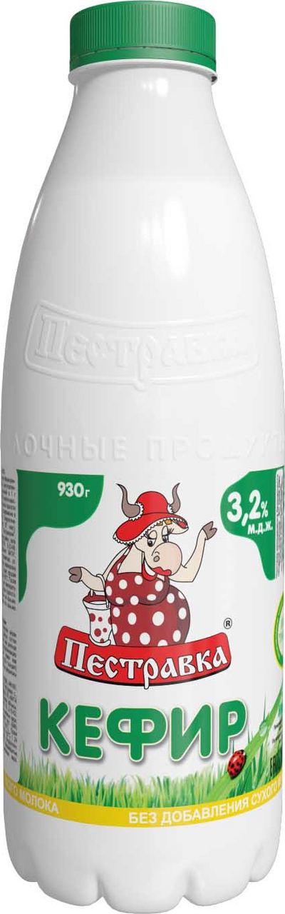 Кефир Пестравка 3.2%, 930г
