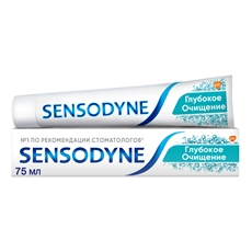 Зубная паста Sensodyne Глубокое очищение для чувствительных зубов с фтором, 75мл