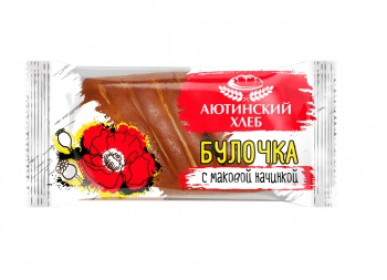 Булочка Аютинский хлеб с маком, 90г