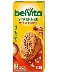 Печенье Belvita Утреннее фундук-мед, 225г