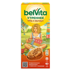 Печенье Belvita Утреннее с фундуком и медом, 225г