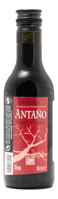 Изображение товара Вино Antano Tempranillo Rioja DOC красное сухое, 0.187л