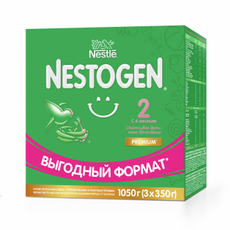 Смесь молочная детская Nestogen 2 с 6 месяцев (350г x 3шт), 1.05кг