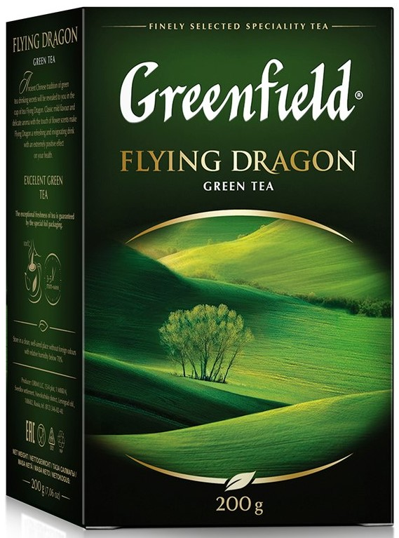 Изображение товара Чай Greenfield Flying Dragon зеленый листовой, 200г