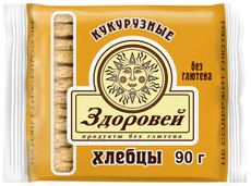 Хлебцы Здоровей кукурузные без глютена, 90г