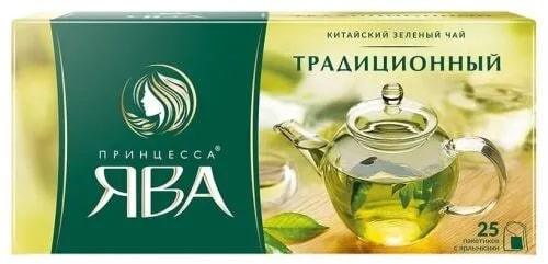 Изображение товара Чай Принцесса Ява Традиционный зеленый (2г х 25шт), 50г