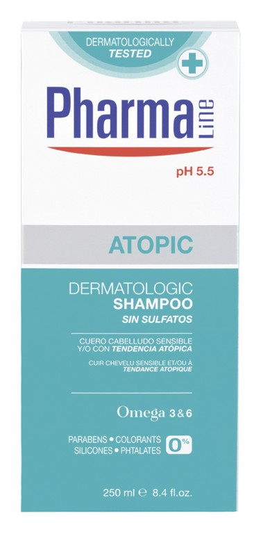 Изображение товара Мягкий гипоаллергенный шампунь для чувствительной кожи головы Pharmline Atopic 250 мл