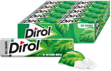 Жевательная резинка Dirol со вкусом мяты без сахара, 14г x 30 шт