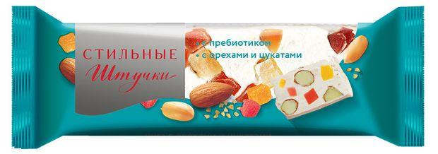 Нуга СТОЛИЧНЫЕ ШТУЧКИ с орехами и цукатами, 60г