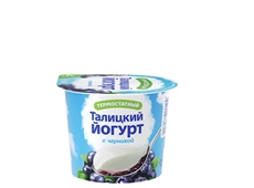 Йогурт Талицкое молоко термостатный черника 3%, 125г
