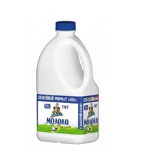 Молоко Кубанский молочник пастеризованное 2.5%, 1.4кг